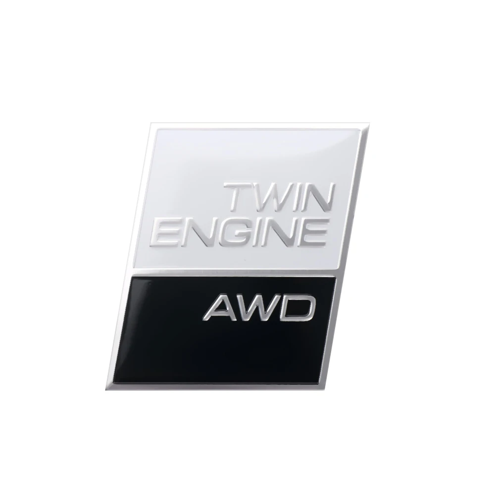 3D Aluminum Car Badge with "TWIN ENGINE" and AWD 9 3D Aluminum Car Badge with "TWIN ENGINE" and AWD - Image 9