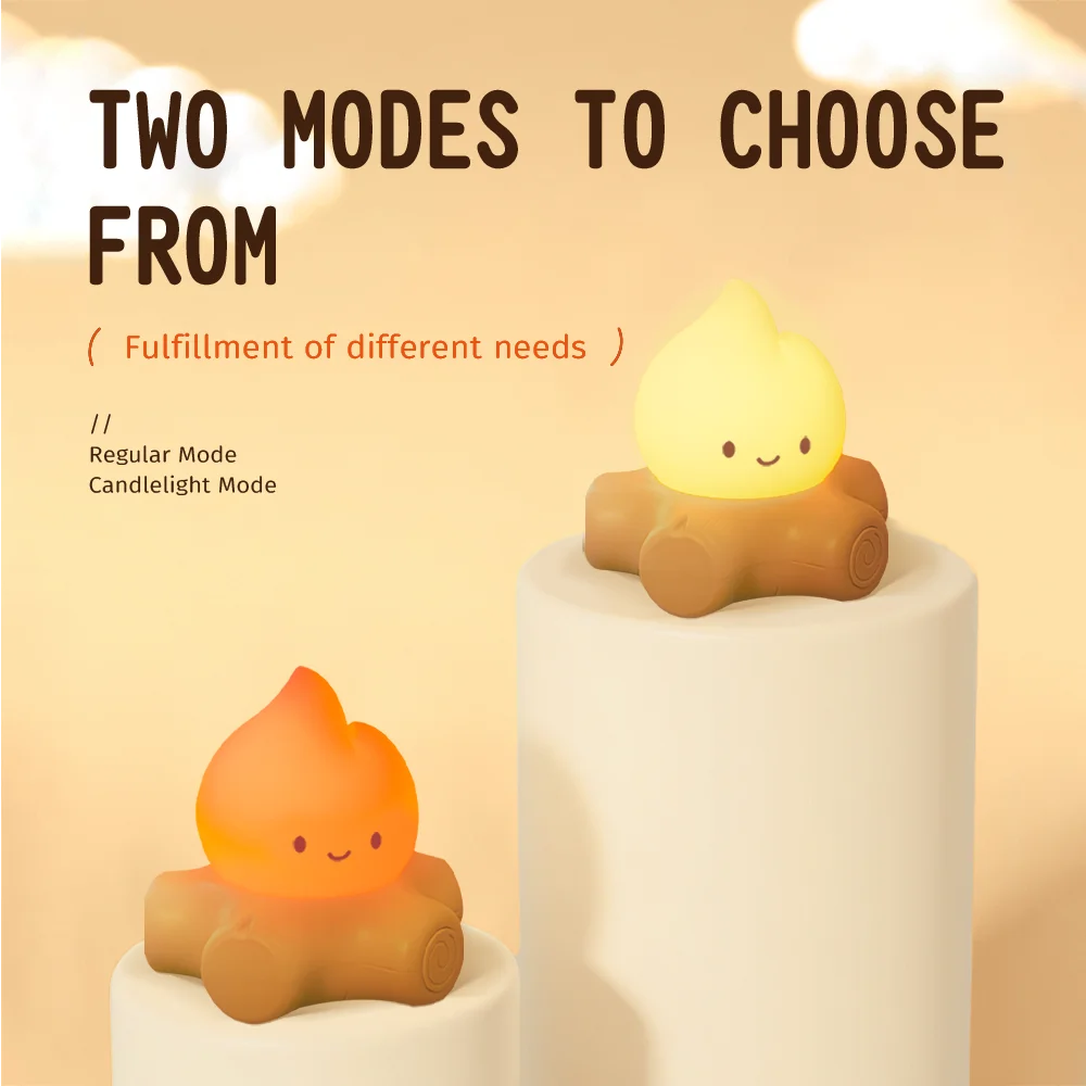 Campfire Animal Night Light with Adjustable Brightness 2 Campfire Animal Night Light with Adjustable Brightness - Image 2