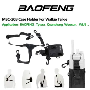 Black Nylon Radio Case for Baofeng UV-5R & UV-82