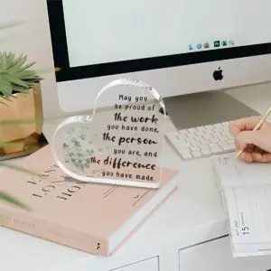 Heart-Shaped Acrylic Sign for Farewell Gift 10 S9cd63e6ae94141dbb9a3ba1f17178ac47