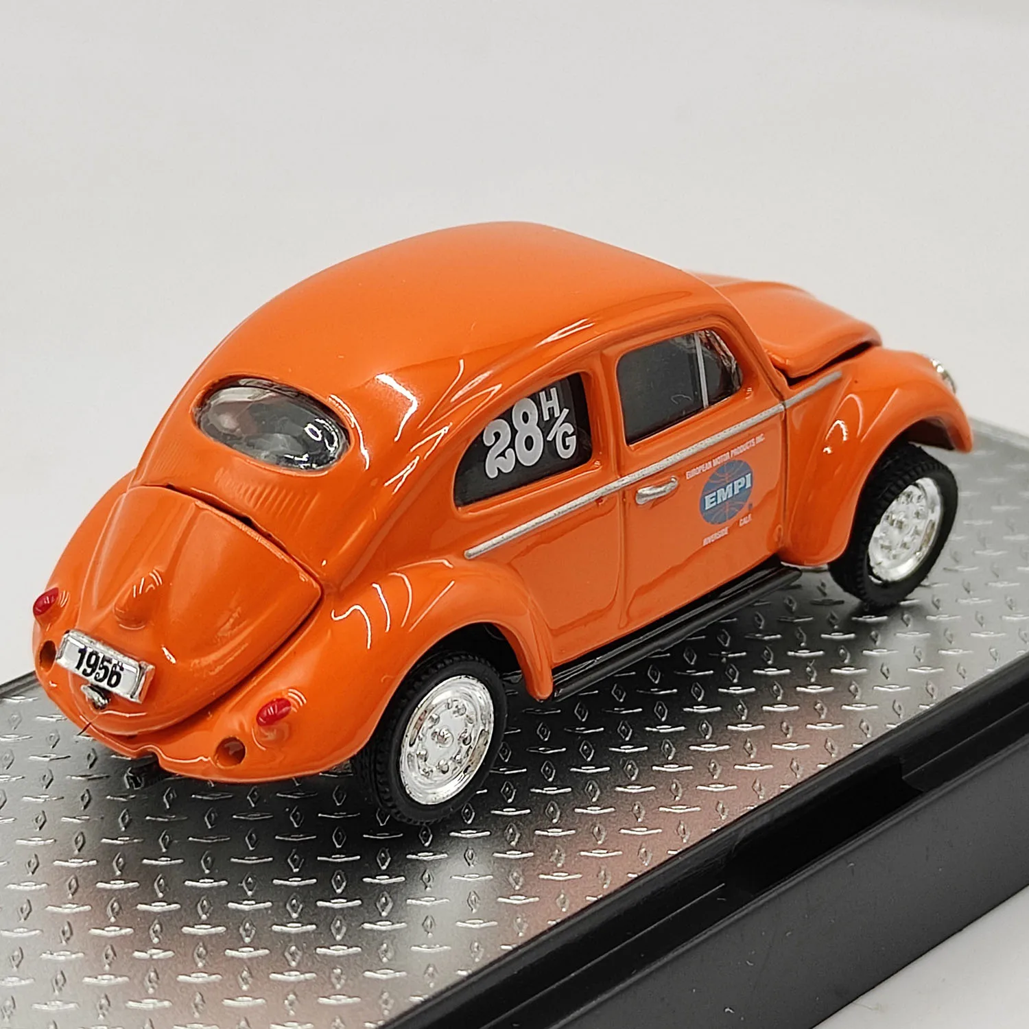 Vivid Orange 1956 VW Beetle Diecast Model 6 Vivid Orange 1956 VW Beetle Diecast Model - Image 6