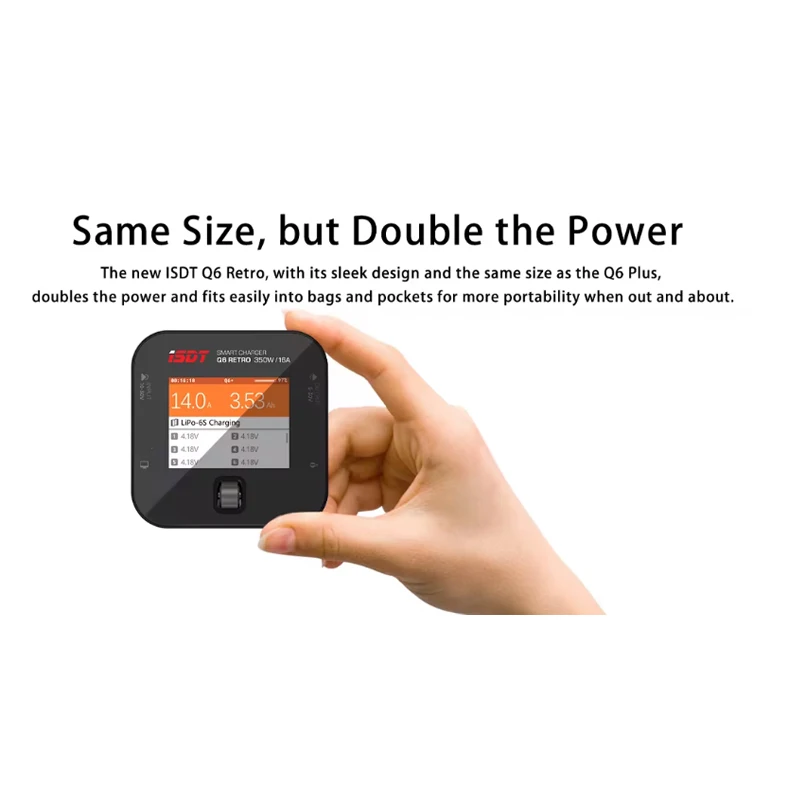 ISDT Q6 Retro 350W Battery Charger for RC Batteries 2 ISDT Q6 Retro 350W Battery Charger for RC Batteries - Image 2