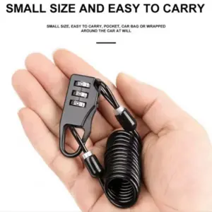 Black Waterproof Zinc Alloy Bicycle Lock 9 S9d1469d576cf4b688eff01d84906dcafm