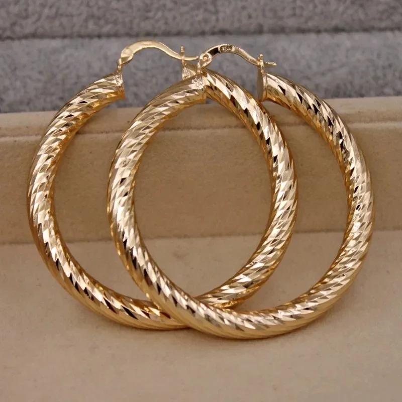 Gold Cross Hoop Earrings for Women 2 Gold Cross Hoop Earrings for Women - Image 2