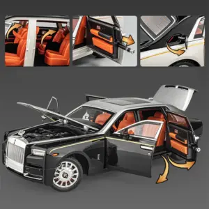 Elegant 1:18 White Rolls-Royce Phantom Model 13 S9d207a9cf64b42f4a914cdeaf3e77adbz