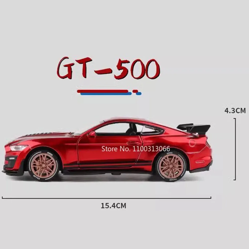 1:32 Scale Mustang Shelby GT500 Miniature Car 2 1:32 Scale Mustang Shelby GT500 Miniature Car - Image 2