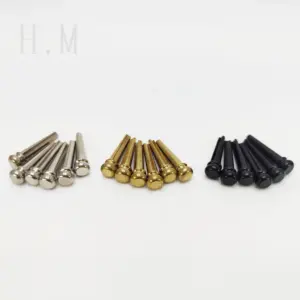 Brass Guitar String Nails, Set of Six