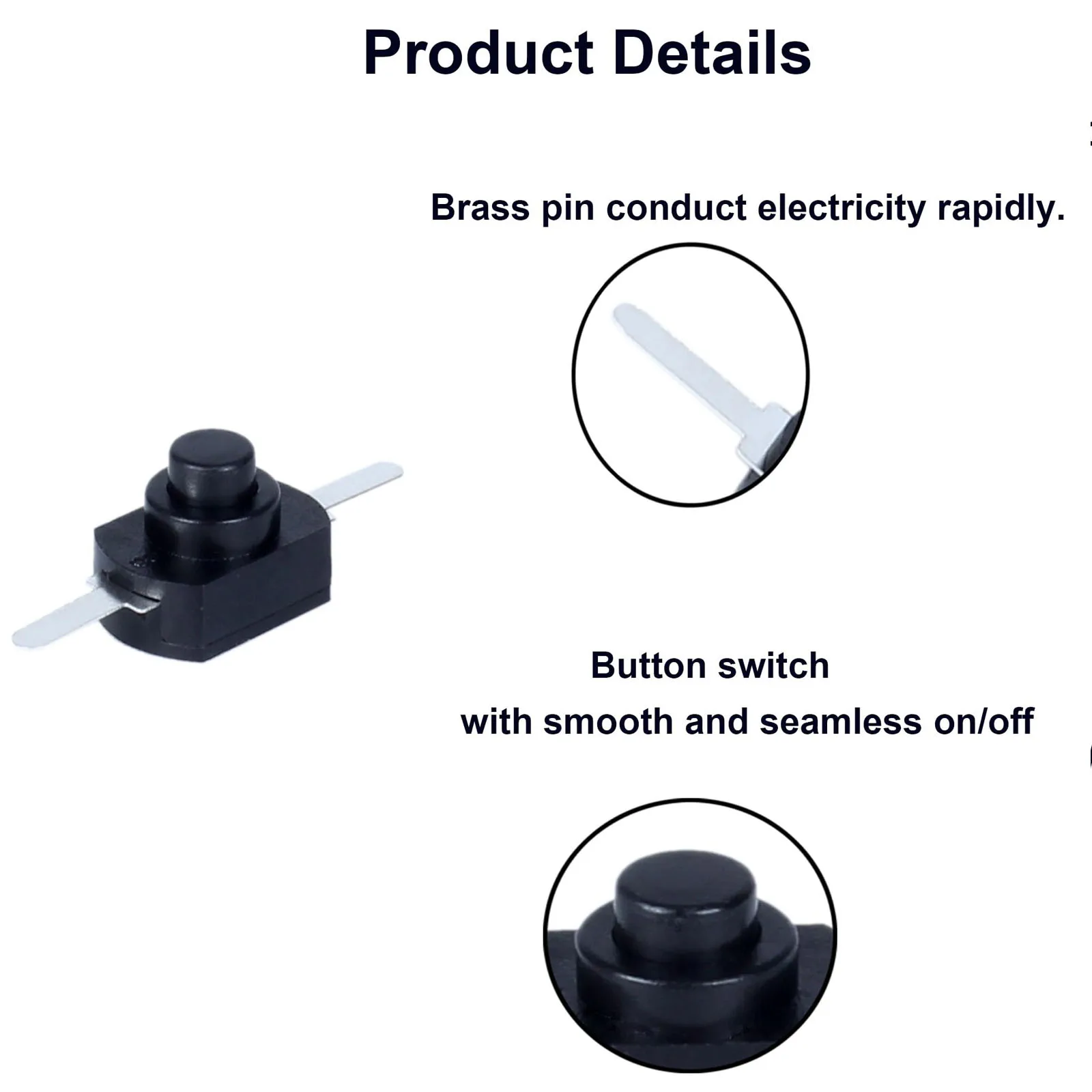 Mini Push Button Switch Set (20 pcs, 12x8mm) 4 Mini Push Button Switch Set (20 pcs, 12x8mm) - Image 4