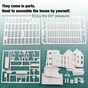 Two-Story Replica House Kit for Model Railroads 8 S9dcd2458154f4484a7be7fd9799d8b09e