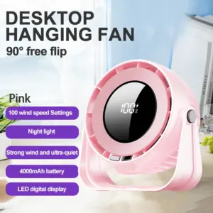 Portable Wall-Mounted Fan with 4000mAh Battery 17 S9debc4ef1aaa4538be53ef893ce78ecfH