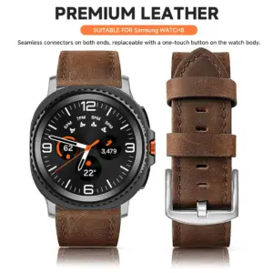 Leather Strap for Galaxy Watch Models 11 S9e0432f5455c40f3a0728b36d144ad42Y