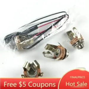 Nickel 1/4-Inch Stereo Output Jack for Guitars 6 S9e0bd0ab5ce3489c8fd2acb919581e294