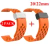 Vibrant Orange Silicone Watch Straps for Amazfit Models