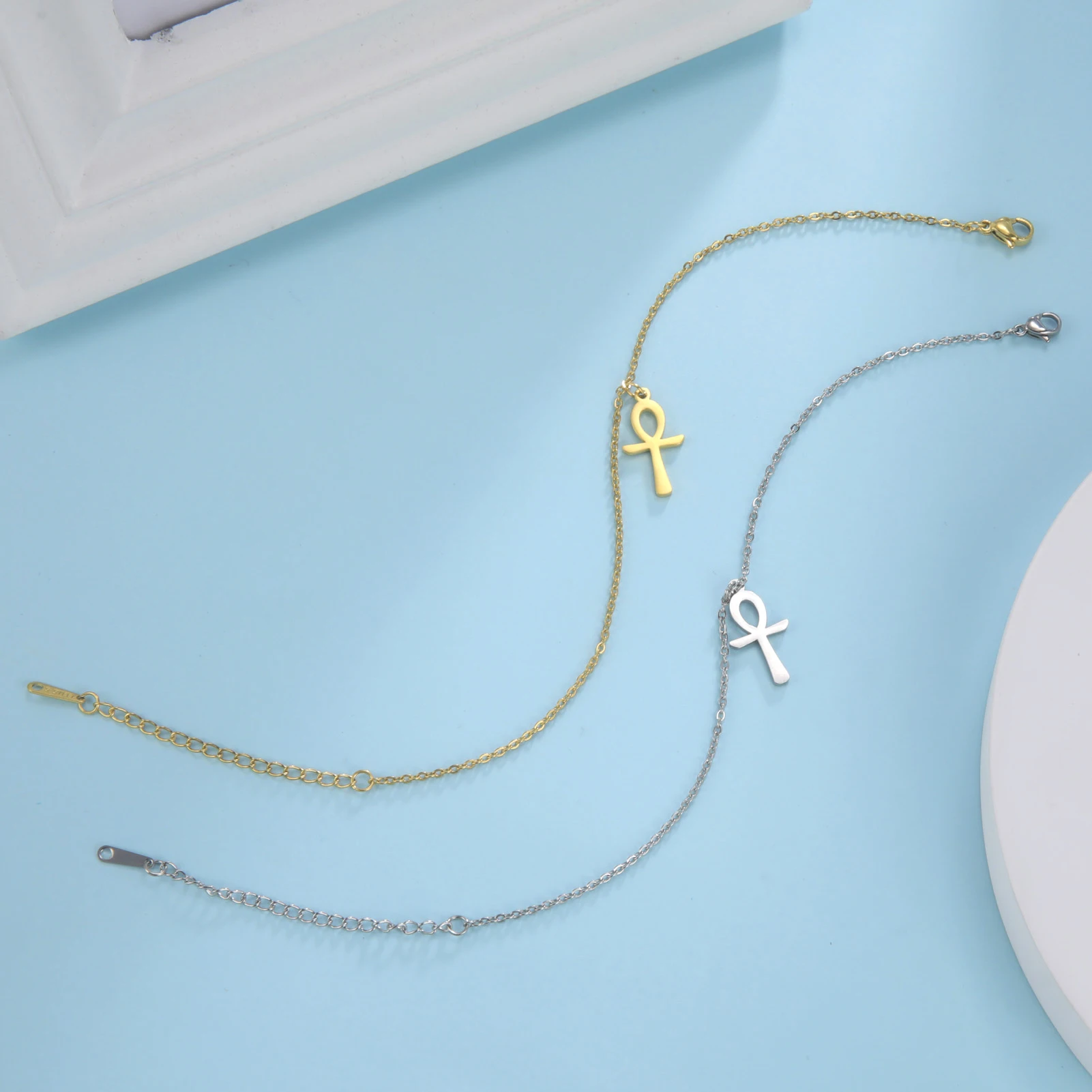 Egypt Ankh Cross Anklet for Women 4 Egypt Ankh Cross Anklet for Women - Image 4