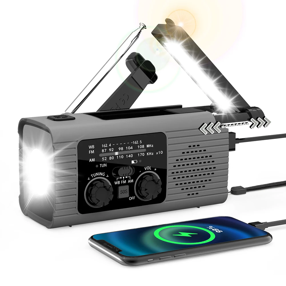 Portable Emergency Radio with 2000mAh Battery 7 Portable Emergency Radio with 2000mAh Battery - Image 7