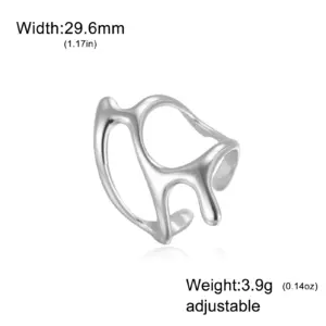 Gold Geometric Open Ring for Women 16 S9e470468503840bab669caf076309274q