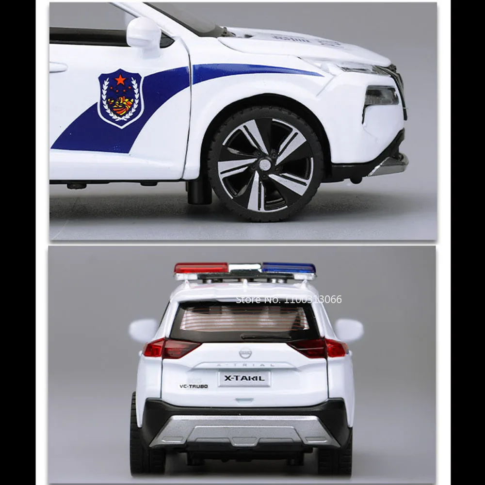 1:32 Scale Police Car Model with Light & Sound 3 1:32 Scale Police Car Model with Light & Sound - Image 3