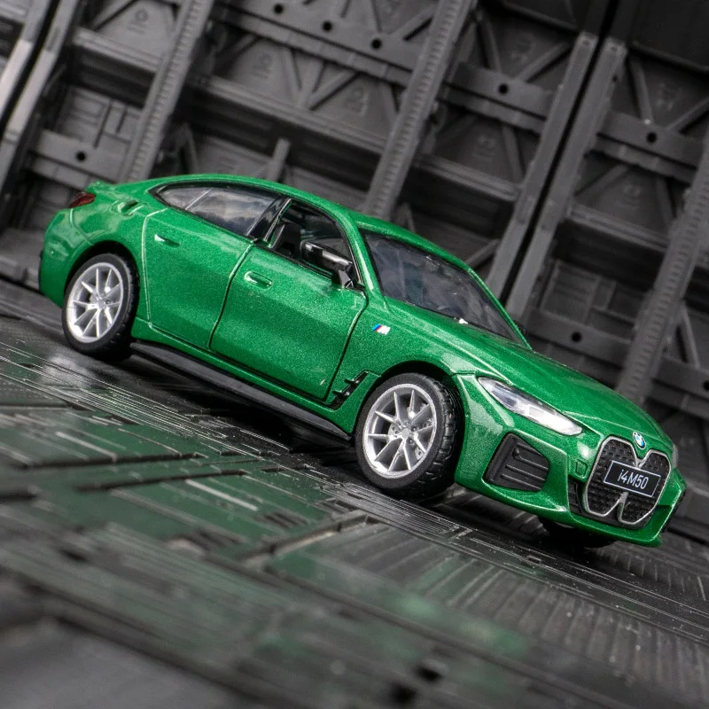 BMW I4 M50 Diecast Model 1:34 Scale with Charging Station 5 BMW I4 M50 Diecast Model 1:34 Scale with Charging Station - Image 5