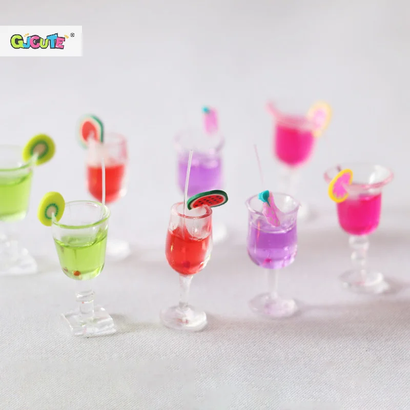 Miniature Colorful Cocktail Cups for Dollhouses 5 Miniature Colorful Cocktail Cups for Dollhouses - Image 5