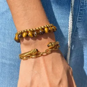 Elegant Stainless Steel Women's Tiger Eye Bracelet 11 S9eaf4c0a0cb8498990e043543945c8c9D