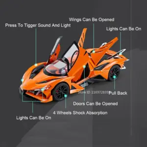 1:24 Apollo IE EVO Diecast Sports Car Model 15 S9eb487209dd646d5bdbc009e0e02d361J