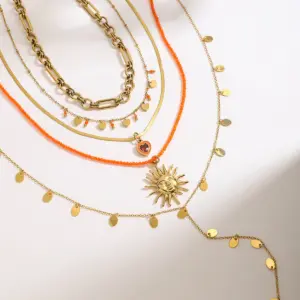 Ocean Vacation Stainless Steel Necklace for Women 13 S9eced620bc7e4d3f80716a7f069caaf5M