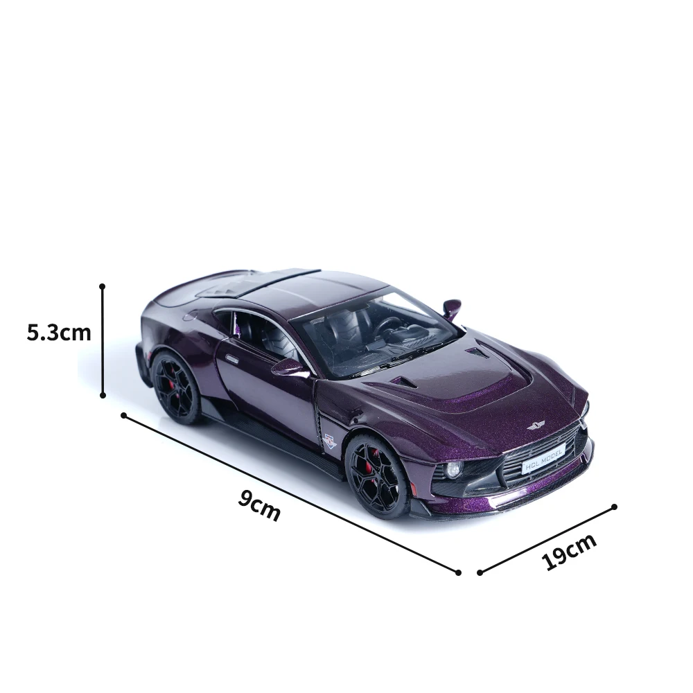 1:22 Purple Alloy Supercar Model 6 1:22 Purple Alloy Supercar Model - Image 6