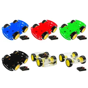 4WD DIY Robot Car Chassis Kit in Multiple Colors
