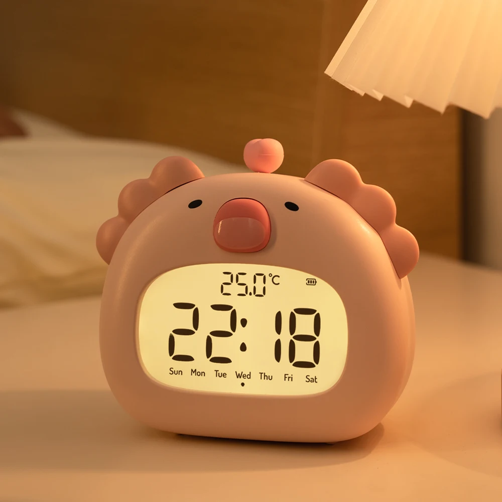 Animal-themed LED Alarm Clock with Night Light 2 Animal-themed LED Alarm Clock with Night Light - Image 2