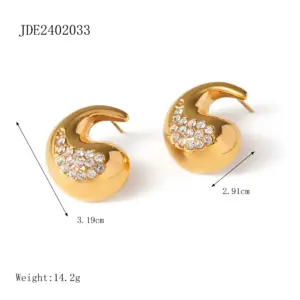 Geometric Stainless Steel Earrings for Women 15 S9f250cb6c7c342c7a4d4a722ef5d45c6F