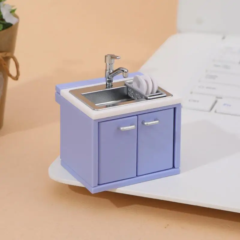 Miniature Dollhouse Kitchen Set with Gas Stove 6 Miniature Dollhouse Kitchen Set with Gas Stove - Image 6