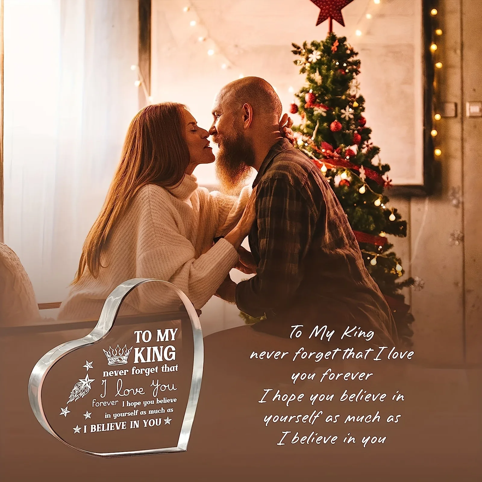 Romantic Acrylic Heart Gift for Lovers 4 Romantic Acrylic Heart Gift for Lovers - Image 4