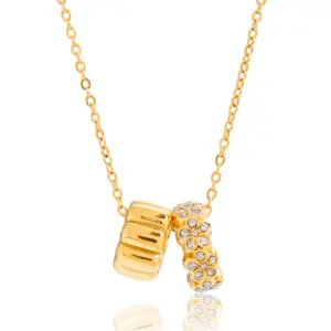 Stainless Steel Gold Pendant Necklace JDN0307023