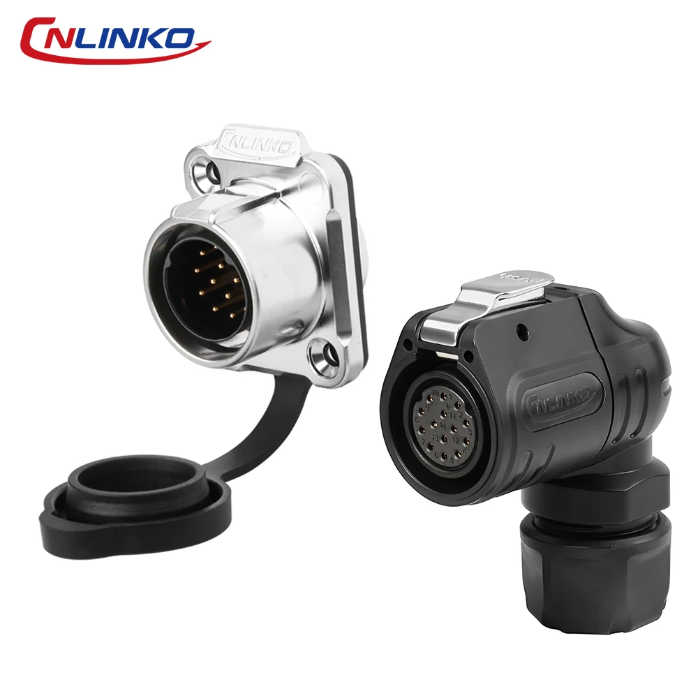 Waterproof IP68 90° Industrial Connector, 2-14 Pins 10 Waterproof IP68 90° Industrial Connector, 2-14 Pins - Image 10