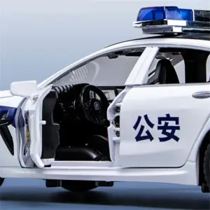 1:24 Scale Diecast Police Car Model 12 S9f56d6de68e344f8b6eb76c17504d6fdo