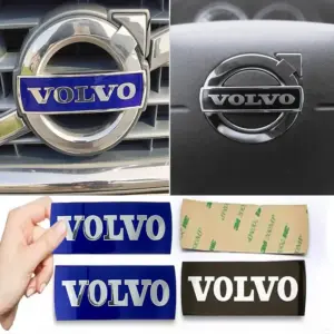 Aluminum Car Badge - Blue & Black Options