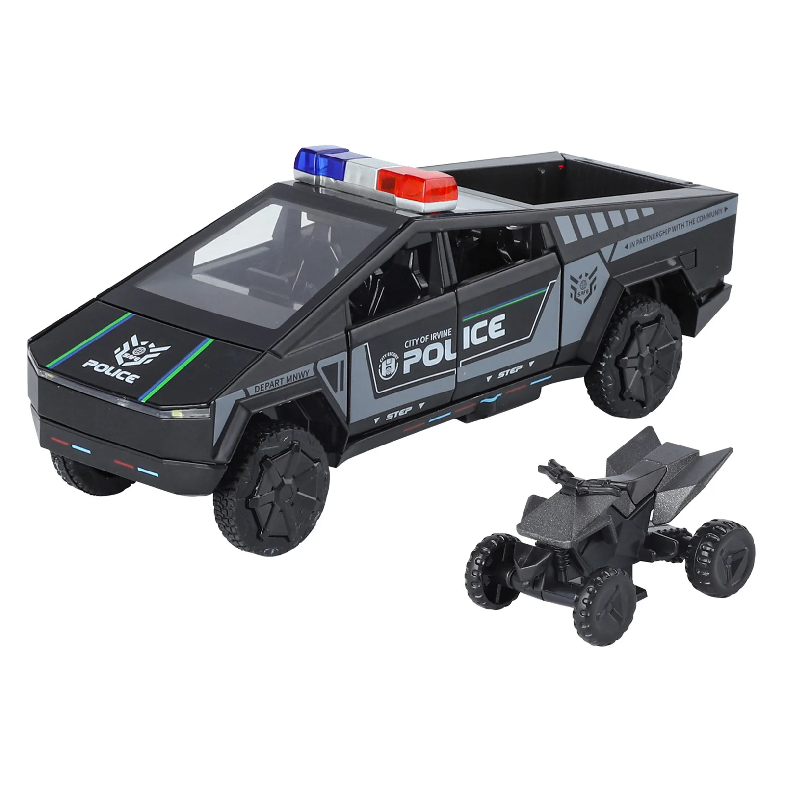 1:24 Scale European-American Police Pickup Truck 2 1:24 Scale European-American Police Pickup Truck - Image 2