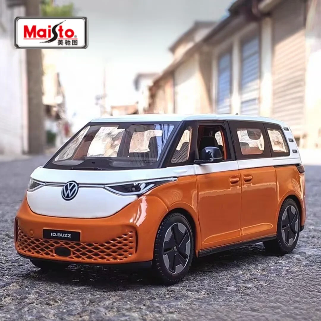 Volkswagen ID BUZZ 1:24 Diecast Model Orange-Yellow 3 Volkswagen ID BUZZ 1:24 Diecast Model Orange-Yellow - Image 3