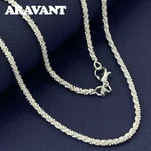 Sterling Silver Sparkling Necklace for Women