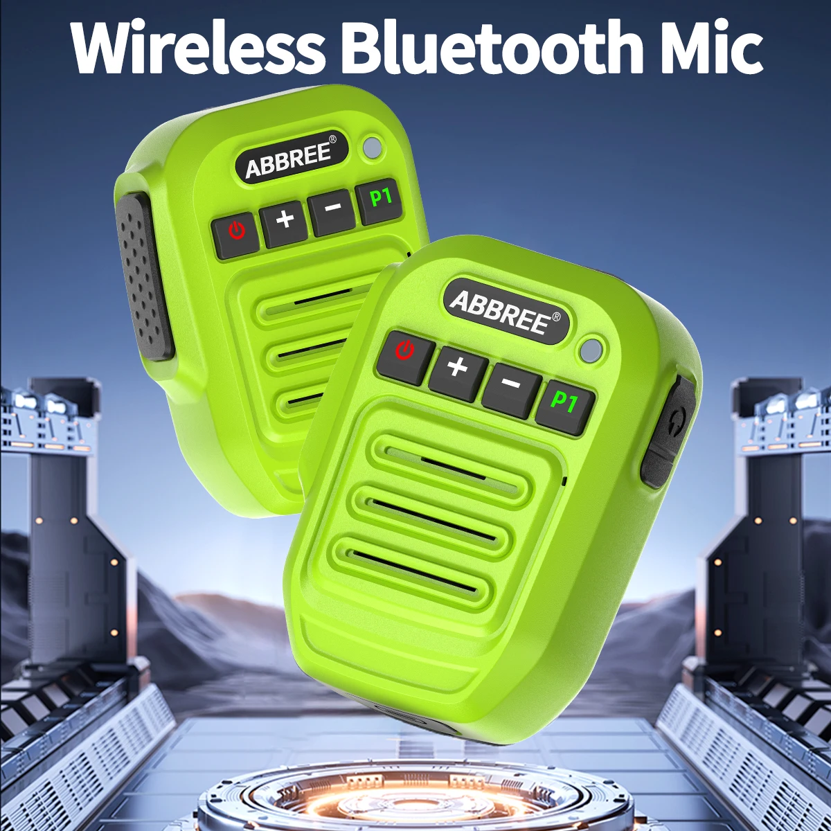 Vibrant Green Wireless Microphone Speaker for Outdoors 4 Vibrant Green Wireless Microphone Speaker for Outdoors - Image 4