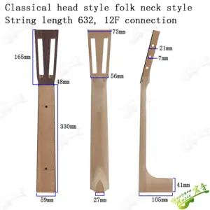 Elegant African Mahogany Guitar Neck for Builds 7 S9fad4d7f3321494bb26026e5cc73b85da