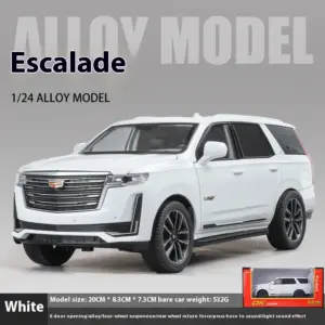 1:24 Cadillac Escalade Diecast Model in White 19 S9fb060b909e1468ca8b133fe7e634ab9x