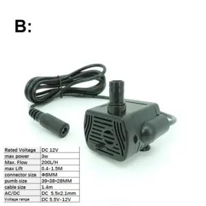 Waterproof Brushless Water Pump 200-400L/h, 5-10W 19 S9fc11e3c770045f7be640828549eed77F