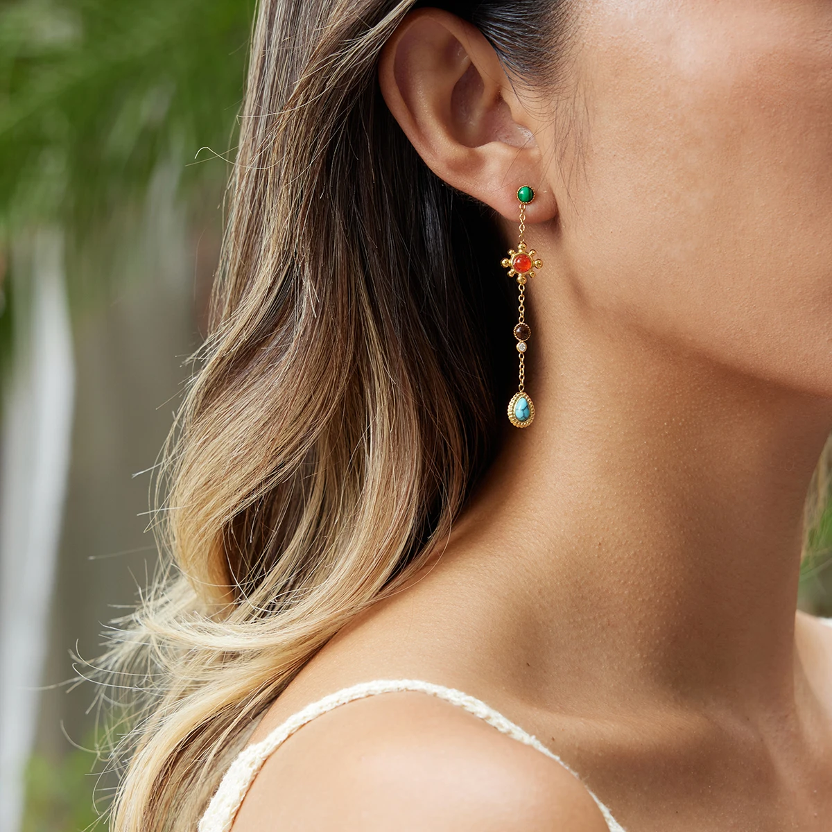 Vintage Stainless Steel Water Drop Earrings 3 Vintage Stainless Steel Water Drop Earrings - Image 3