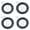 Rubber Speaker Surround Repair Rings Set