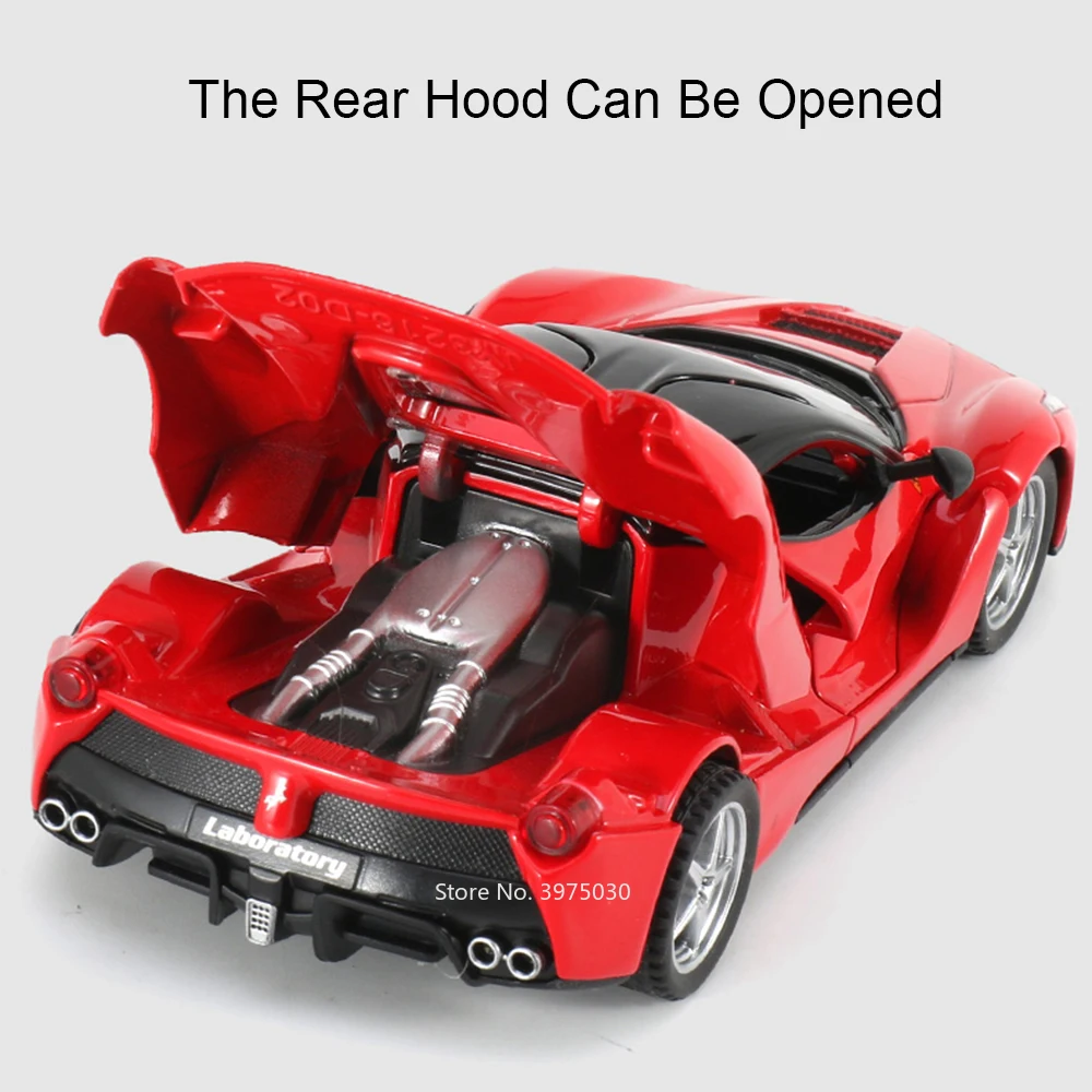 Red Miniature Sports Car Model 1:32 Diecast 5 Red Miniature Sports Car Model 1:32 Diecast - Image 5