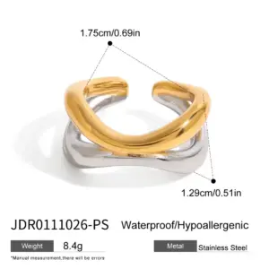 Minimalist Stainless Steel Gold Women's Ring 18 S9fd7a171ea8342868f50fbe00a7a4d4fg