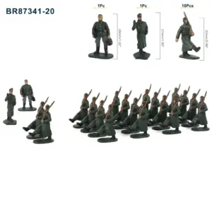 HO Scale 1:87 Military Figures Set with 20 Models 16 S9fe9881c4cbf4d778141e14f3065b0bdz