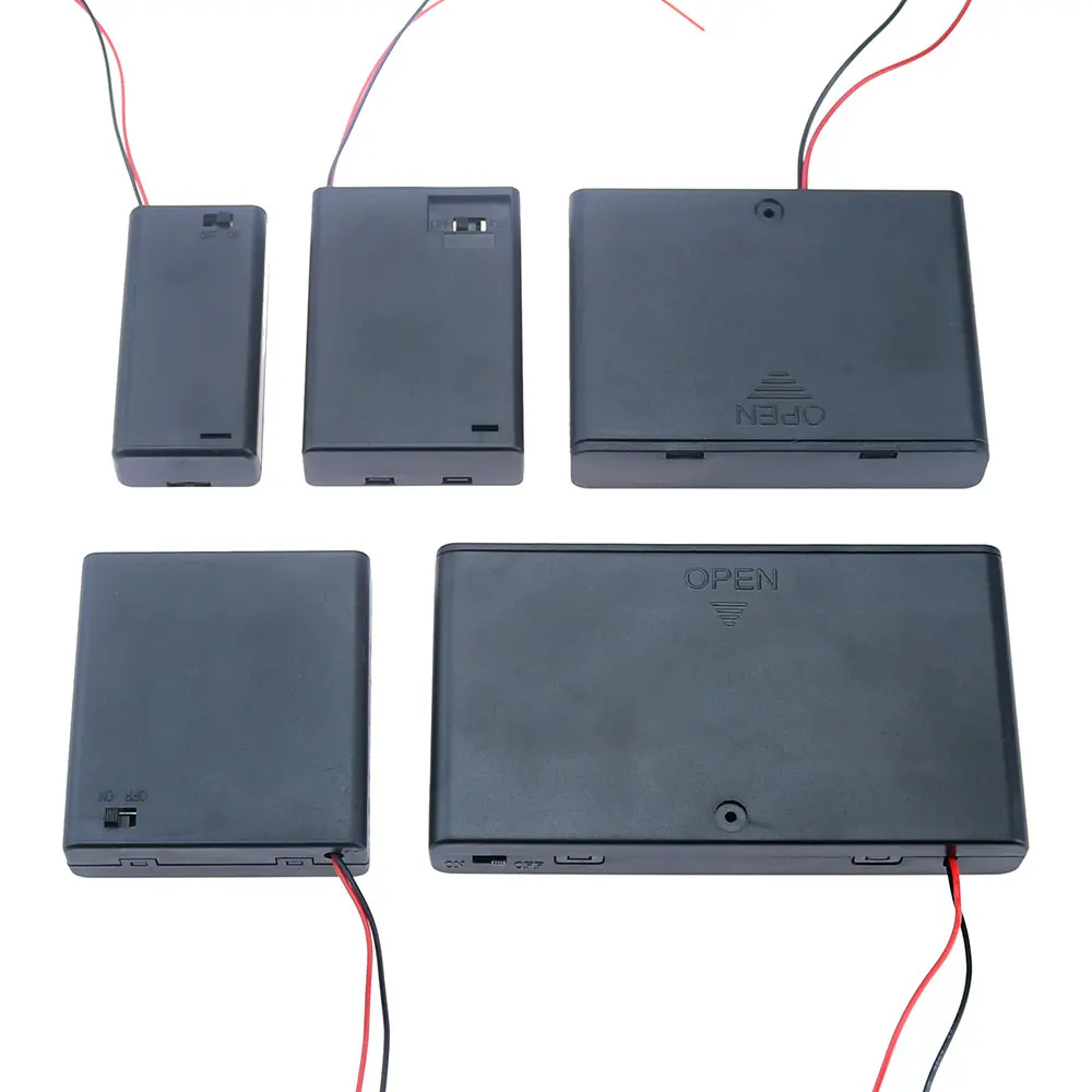 Black AA Battery Storage Case with 8 Slots 2 Black AA Battery Storage Case with 8 Slots - Image 2