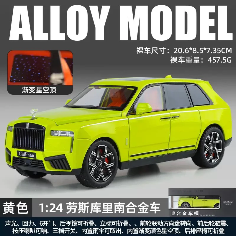 Black Rolls-Royce Cullinan Diecast Model Car 1:24 8 Black Rolls-Royce Cullinan Diecast Model Car 1:24 - Image 8